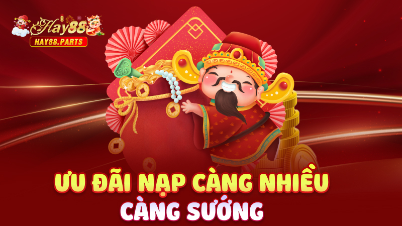 Ưu đãi nạp càng nhiều càng sướng